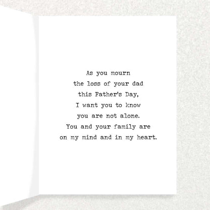 Father’s Day Sympathy Card: Loss of Dad Written Hugs Designs 