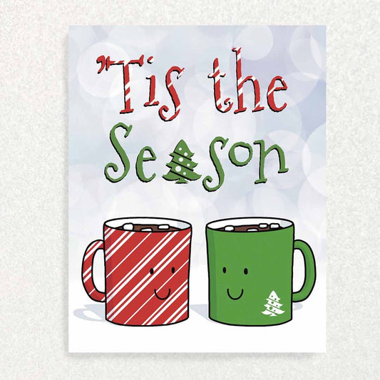 Hot Cocoa Keepsake Prompt Holiday Card Written Hugs Designs 