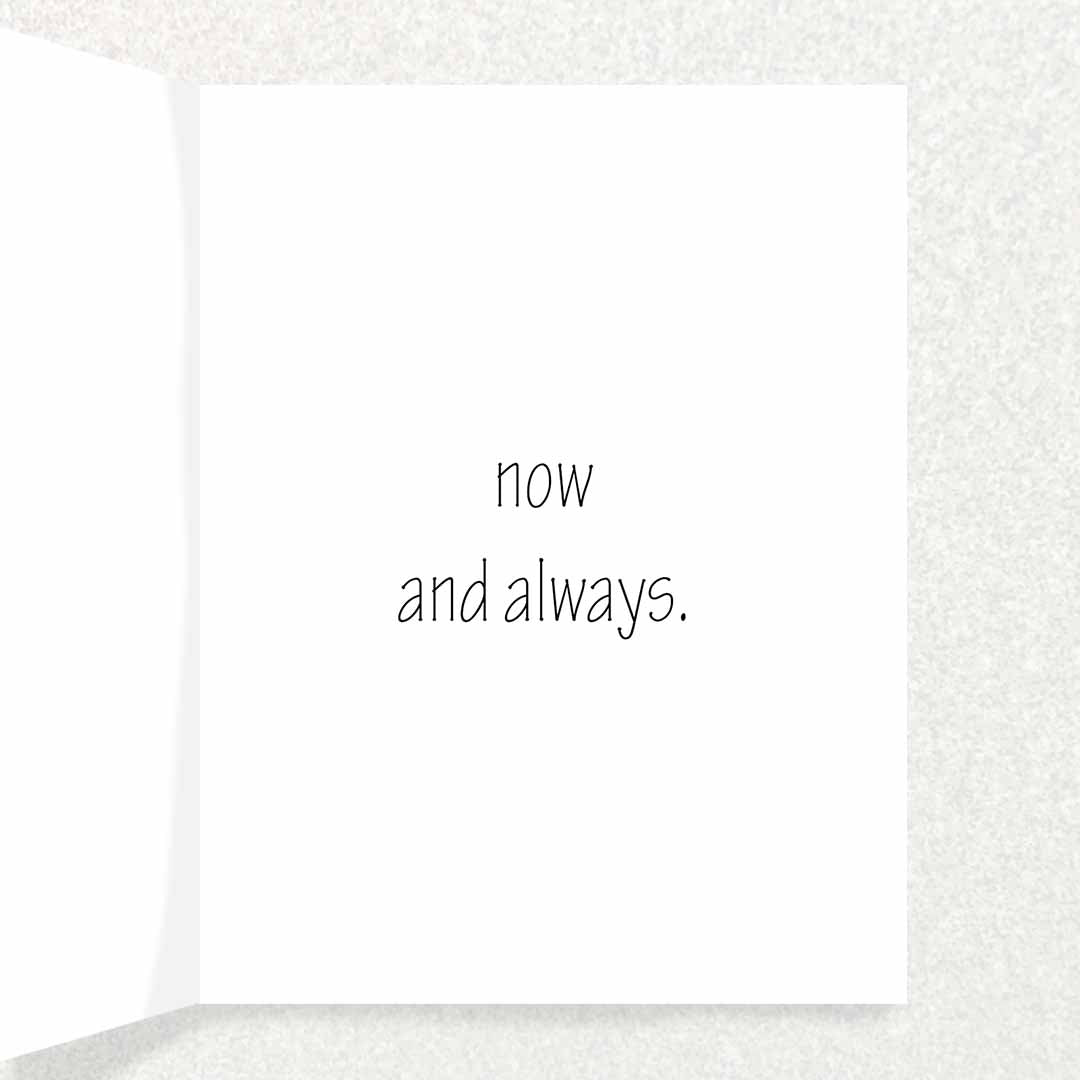 You Are Loved Now And Always Affirmation Card Promoting Mental Health