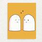 Love you, boo Card: Happy Halloween Ghost Card Written Hugs Designs 