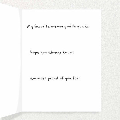 Miss You Too: Anticipatory Loss Prompt Card Written Hugs Designs 