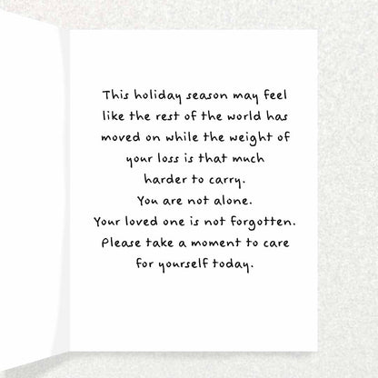 Missing a Loved One This Christmas Sympathy Card Written Hugs Designs 