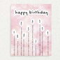 Pink Candles: Keepsake Interview Prompts Card Written Hugs Designs 