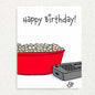 Popcorn Birthday Card: Fun and Light Written Hugs Designs 