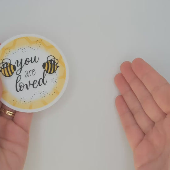 You Are Loved Bees Sticker