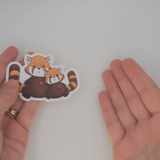 Red pandas sticker