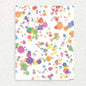 Rainbow Splatter Birthday: Keepsake Interview Prompts Card Written Hugs Designs 