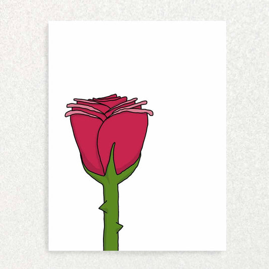 Rose: Mental Health Card Written Hugs Designs 