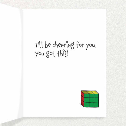 Rubik’s Cube: Encouragement Card Written Hugs Designs 