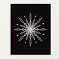 Stunning Snowflake: Blank Inside Card Written Hugs Designs 