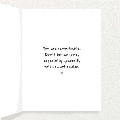 You Are Remarkable: Flower Encouragement Written Hugs Designs 