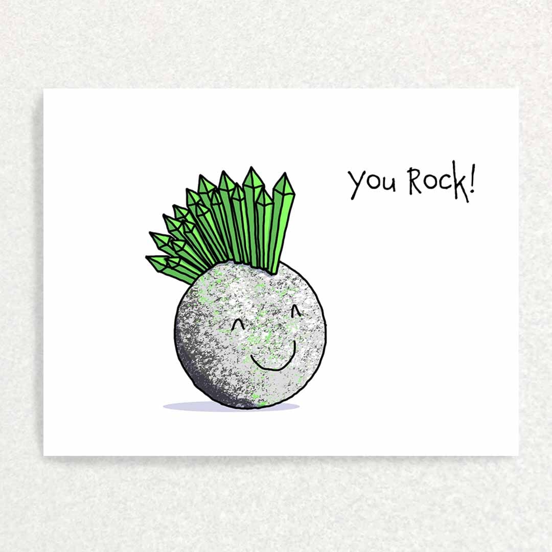 You Rock : Funny and Cute: Unique Greeting Card Written Hugs Designs 