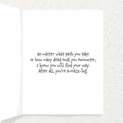 You’re A-MAZE-ing: Encouragement Card Written Hugs Designs 