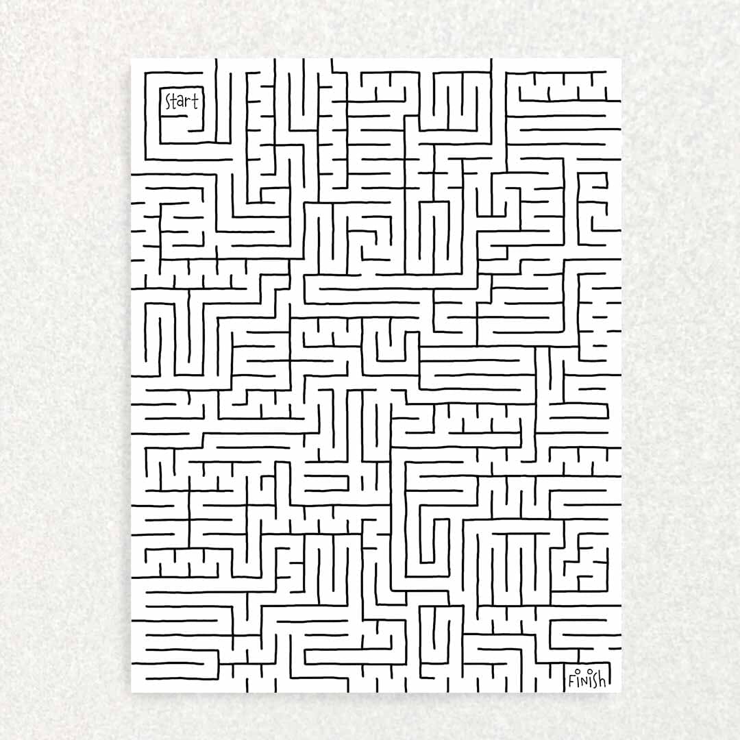 You’re A-MAZE-ing: Encouragement Card Written Hugs Designs 